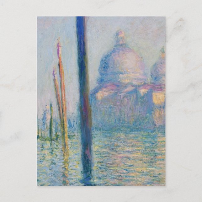 Postal Gran Canal Monet Venecia Italia Pintura clásica (Anverso)
