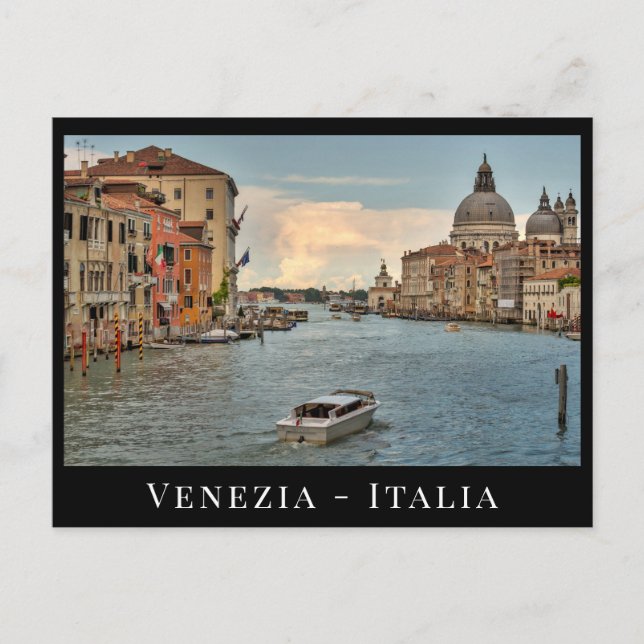 Postal Gran Canal, Venecia Italia Personalizado texto (Anverso)