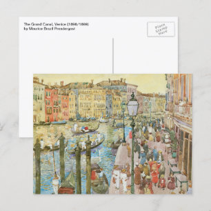 Postal Gran Canal, Venecia por Maurice Prendergast