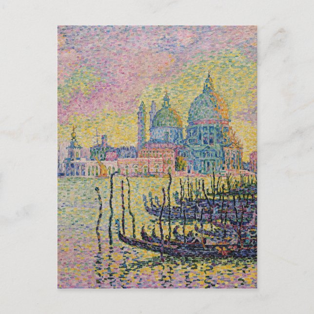 Postal Gran Canal, Venecia por Paul Signac (Anverso)
