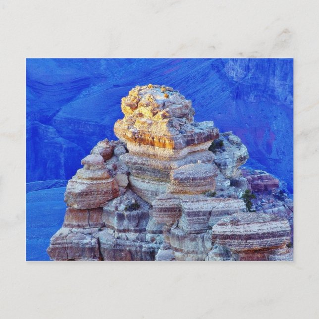 Postal Gran Cañón al atardecer (Anverso)