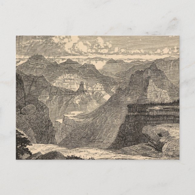 Postal Gran Cañón, Anfiteatro, Buttes esculpidos (Anverso)