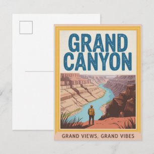 Postal Gran Cañón Arizona EE. UU. Viajes Antiguos