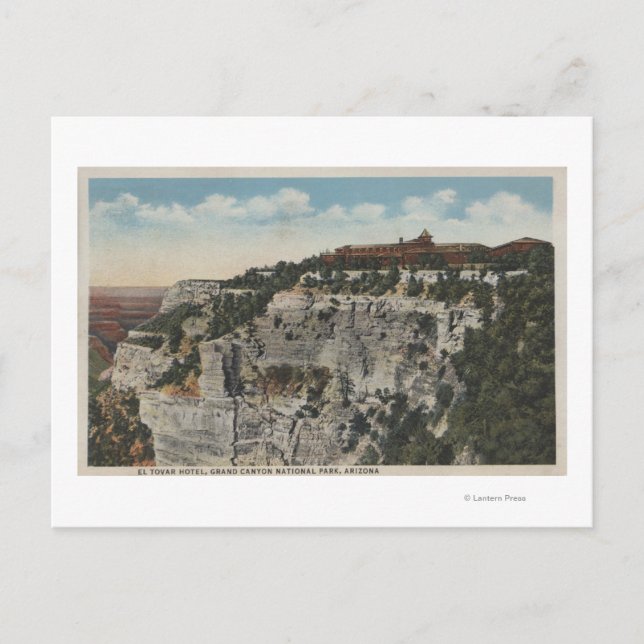 Postal Gran Cañón, Arizona - El Tovar Vista Hotel (Anverso)