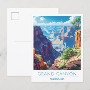 Postal Gran Cañón Arizona Estados Unidos Viajes de época
