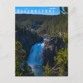 Postal Gran Cañón de las Cataratas Superiores de Yellowst