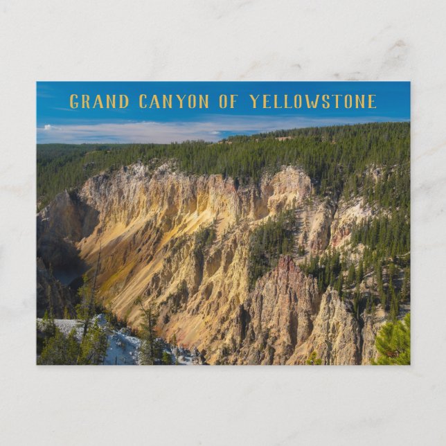 Postal Gran Cañón de Yellowstone (Anverso)