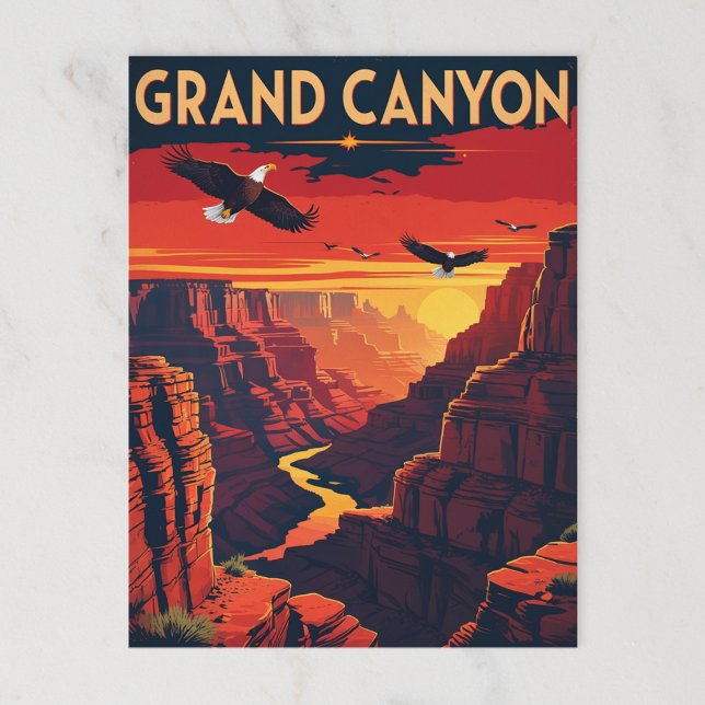 Postal Gran Cañón Eagles Sunset (Subido por el creador)