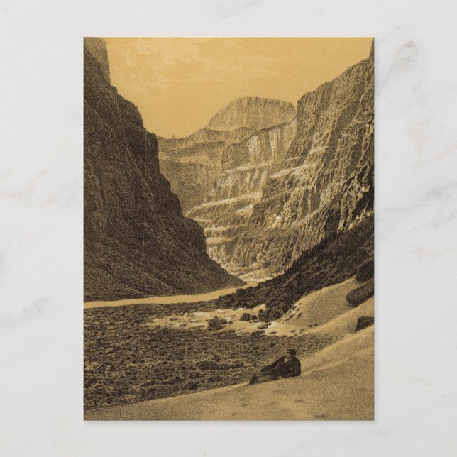 Postal Gran Canon, Río Colorado (Anverso)