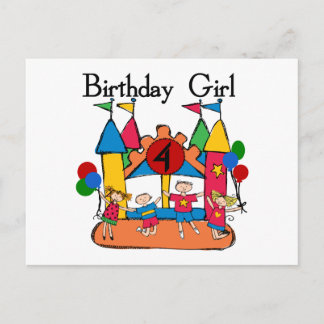 Postal Gran Chica Bonza camisetas de cumpleaños y regalos