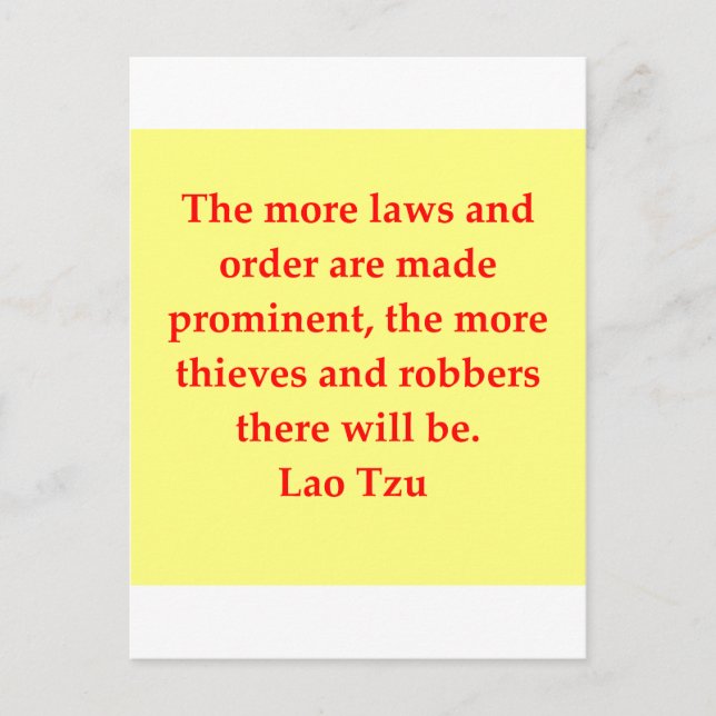 Postal gran cita de Lao Tzu (Anverso)