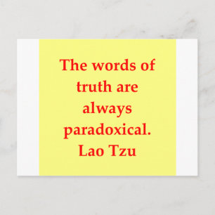 Postal gran cita de Lao Tzu