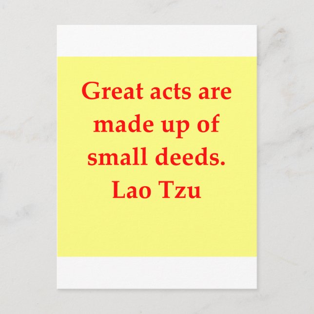 Postal gran cita de Lao Tzu (Anverso)