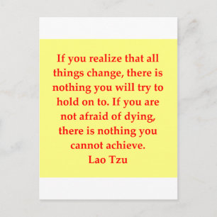 Postal gran cita de Lao Tzu