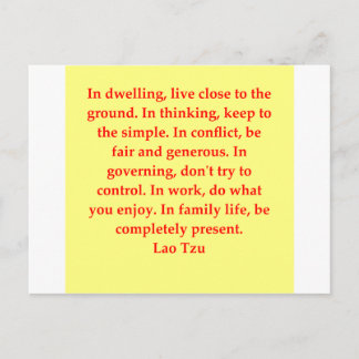 Postal gran cita de Lao Tzu
