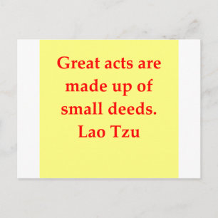 Postal gran cita de Lao Tzu