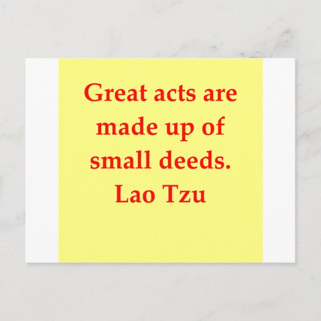 Postal gran cita de Lao Tzu (Anverso)