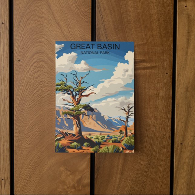 Postal Gran Cuenca Parque Nacional Nevada Vintage (Great Basin nevada national park postcard)