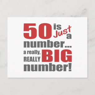 Postal Gran cumpleaños número 50