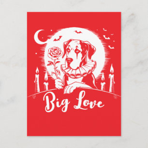 Postal Gran Danés "GRAN AMOR"