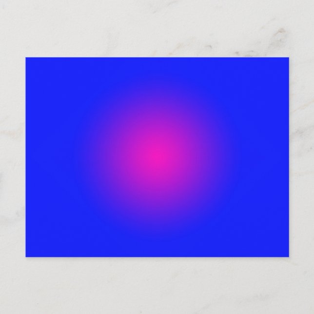 Postal Gran día para los azules y magenta (Anverso)