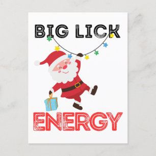 Postal Gran energía de nick, traviesa, Santa Claus, San N