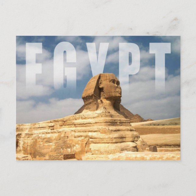Postal Gran Esfinge de Giza en Egipto