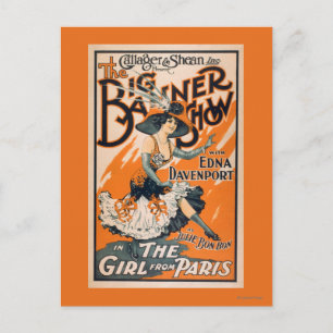 Postal Gran exposición de carteles "El chica de París"