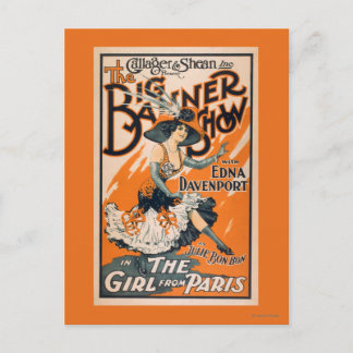 Postal Gran exposición de carteles "El chica de París"