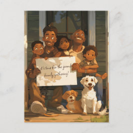 Postal Gran familia acogedora
