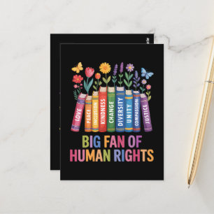 Postal Gran fan de los derechos humanos 
