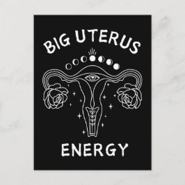 Postal Gran feminista de energía de Uterus