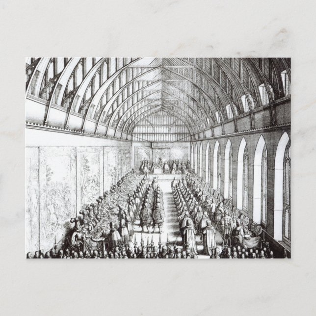 Postal Gran fiesta del soberano y los caballeros (Anverso)