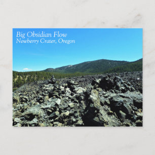 Postal Gran flujo obsidiano, OR