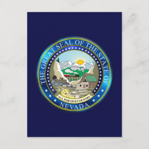 Postal Gran foca del estado de Nevada