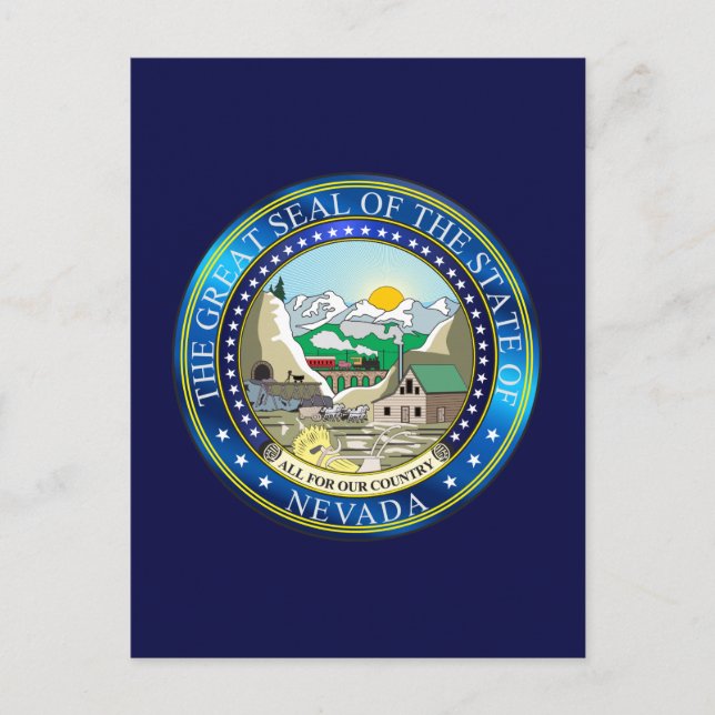 Postal Gran foca del estado de Nevada (Anverso)
