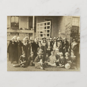 Postal Gran grupo de mujeres de los años 20