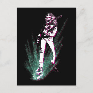 Postal Gran guitarrista Metalizado