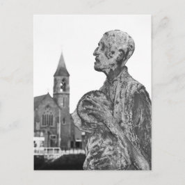 Postal Gran hambruna de estatuas irlandesas en Dublín
