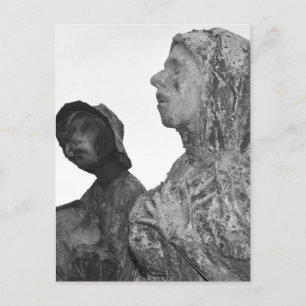 Postal Gran hambruna de estatuas irlandesas en Dublín