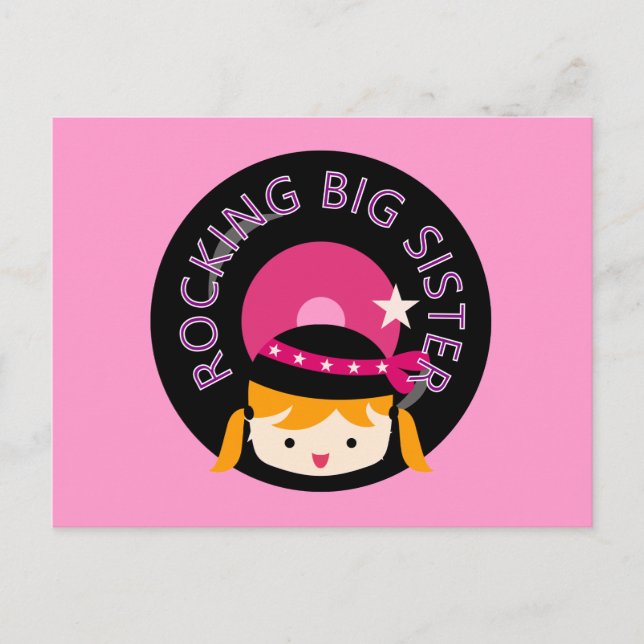 Postal Gran Hermana de Rocking Blond (Anverso)