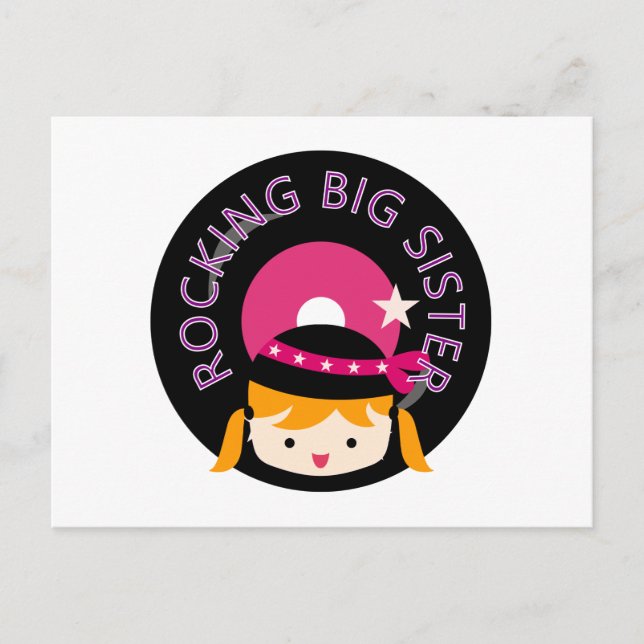 Postal Gran Hermana de Rocking Blond (Anverso)