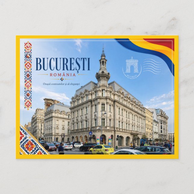 Postal Gran Hotel Continental de Bucarest (Anverso)