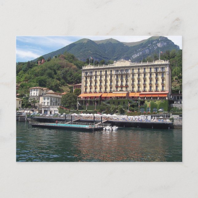 Postal Gran Hotel Postcard en Tremezzo, Como, Italia (Anverso)