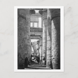 Postal Gran Hypostyle Hall Karnak Egipto ~ 1845