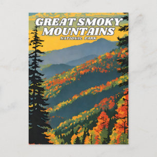 Postal Gran ilustracion del Parque Nacional de las Montañ