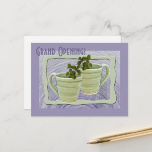Postal Gran Inauguración Tazas de Té Espiral Verde Ramill