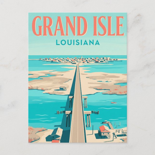 Postal Gran Isla EE. UU. (Anverso)