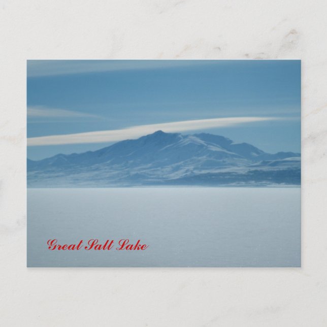 Postal Gran lago salado (Anverso)