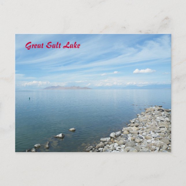 Postal Gran lago salado (Anverso)